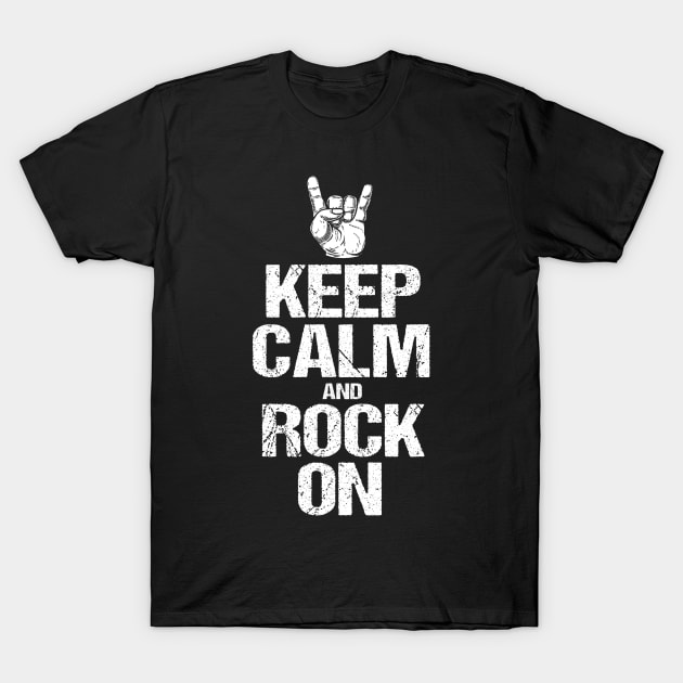 Keep Calm and Rock On T-Shirt by Mila46